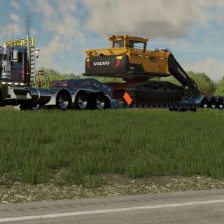 Globe 50 Ton Lowboy V1 0 0 0 FS25 FS22 Mod