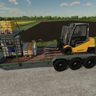 Felling Tilt Deck Trailer V1 1 0 0 FS25 FS22 Mod