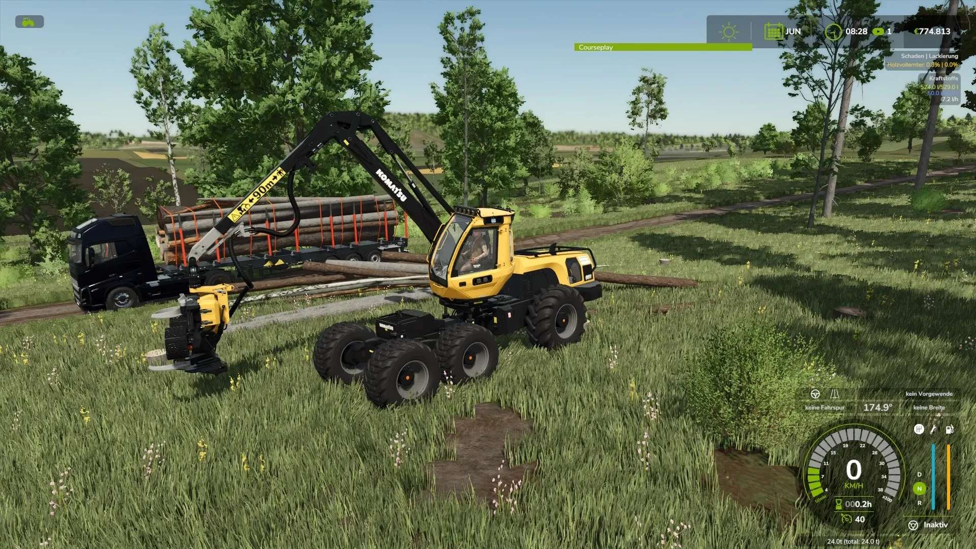 Wood Harvester Komatsu V Fs Fs Mod