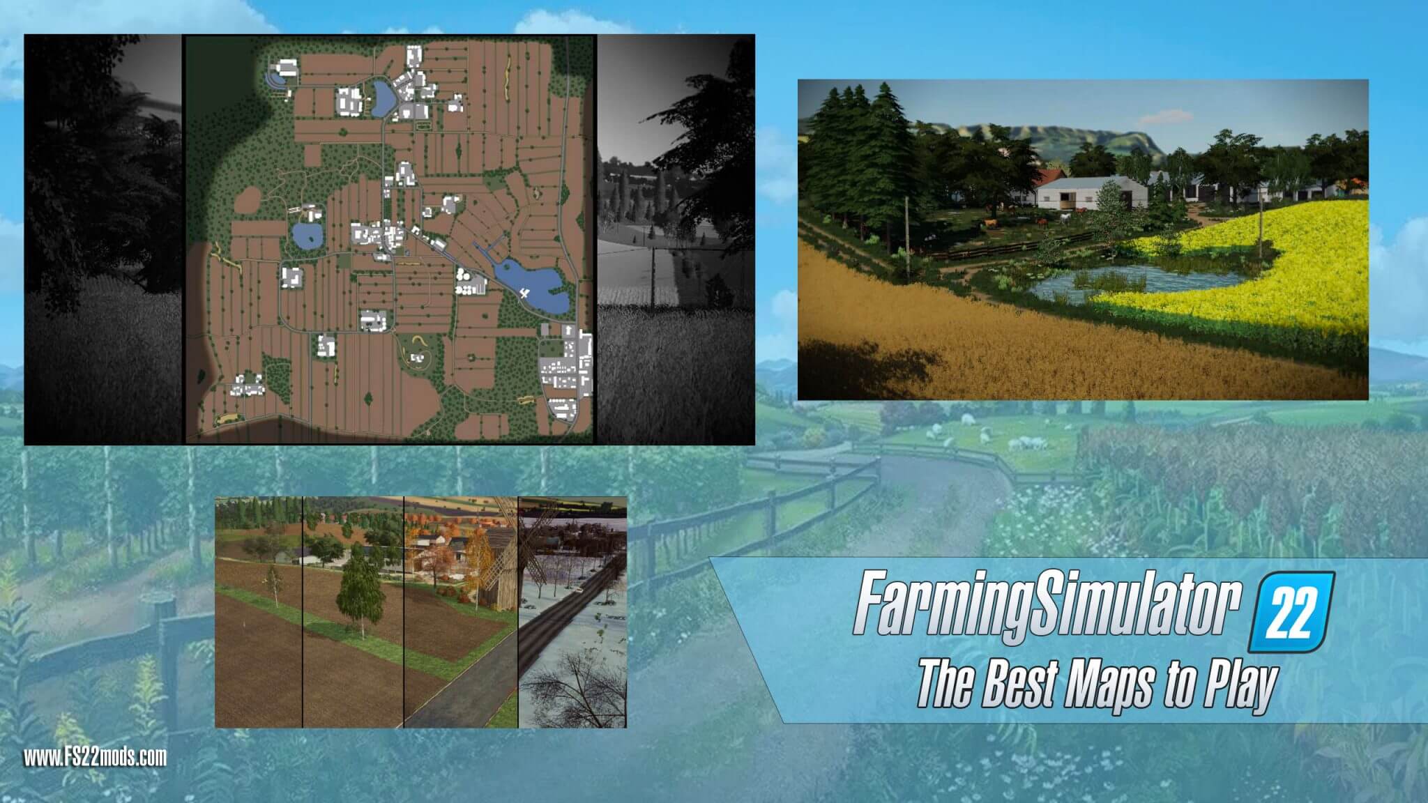 Best Maps to play on Farming Simulator 22  FS22