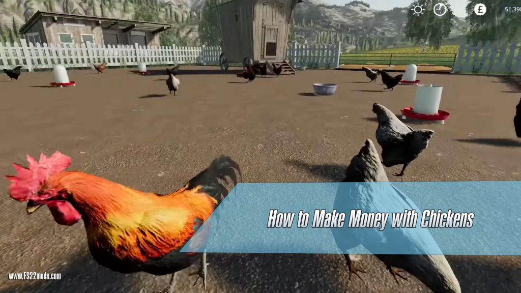 How to Make Money with Chickens in Farming Simulator 22 FS22