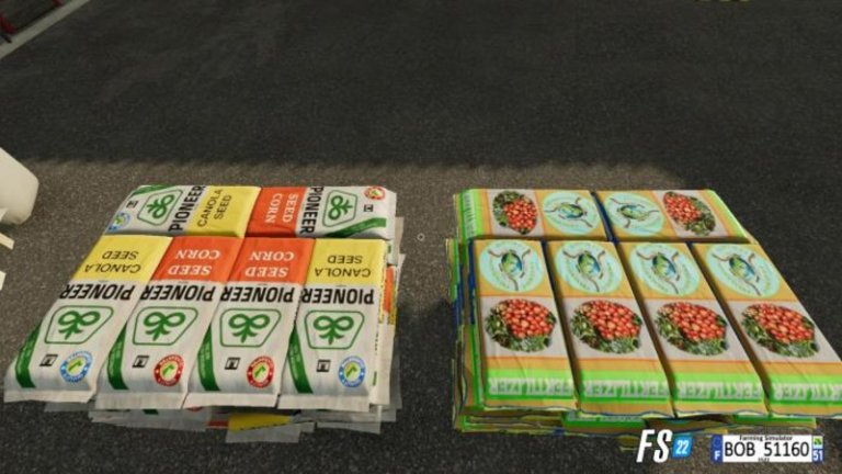 Fertilizer Seeds Pallets V1.0 - FS25 / FS22 Mod