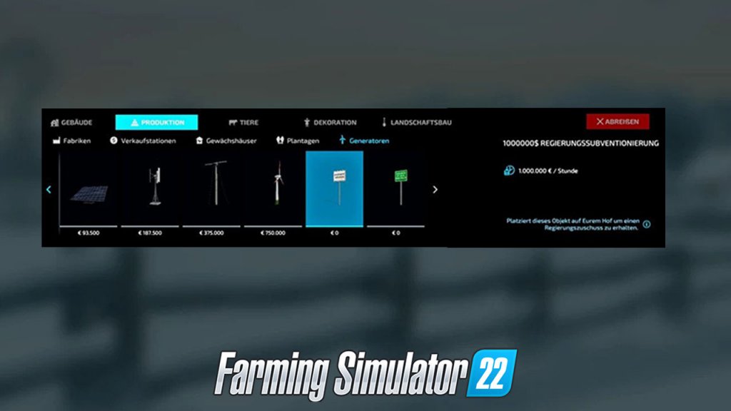1000000$ Government Subsidy v1.1.0 - FS25 / FS22 Mod