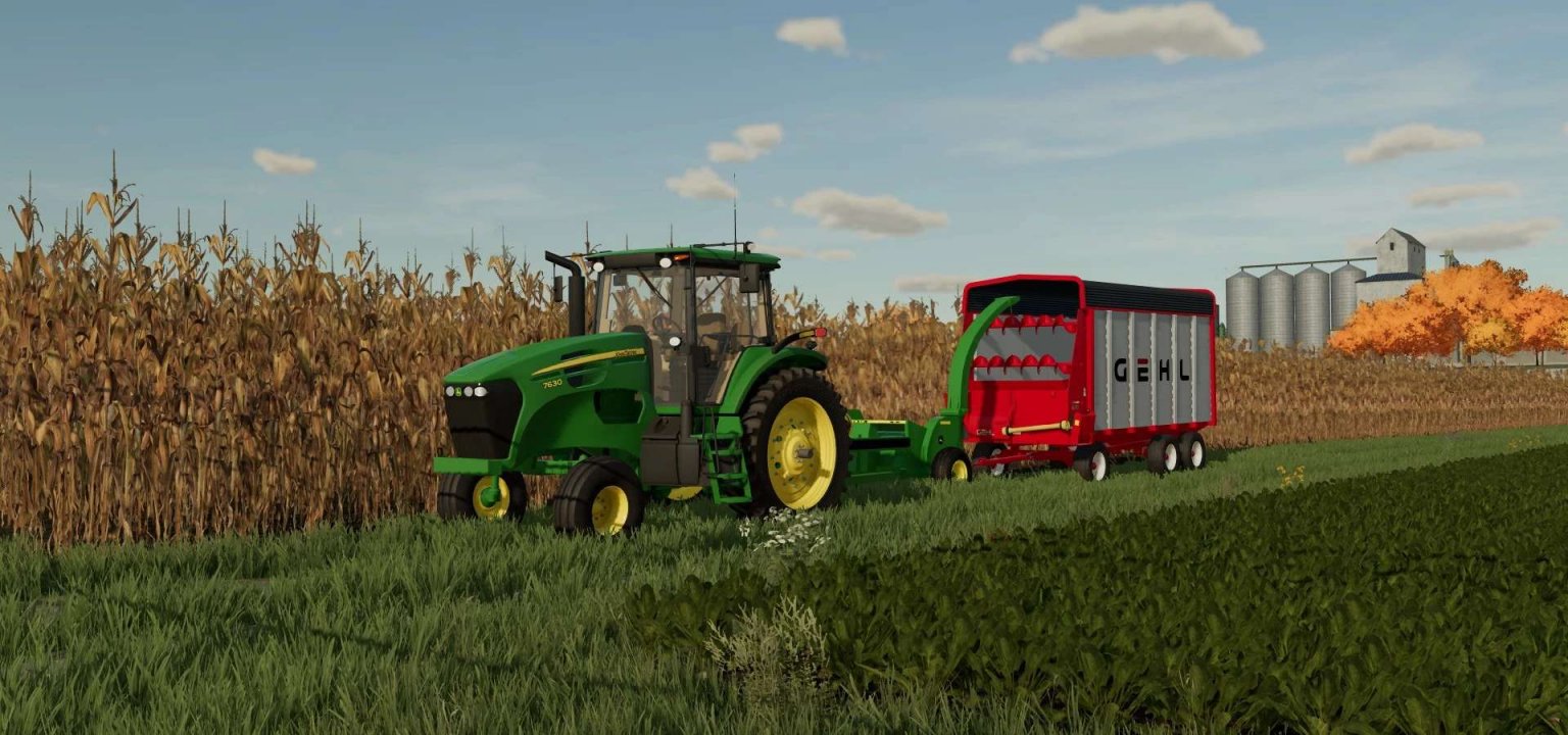 Gehl Chopper Boxes Trailer v1.0.0.0 - FS25 / FS22 Mod