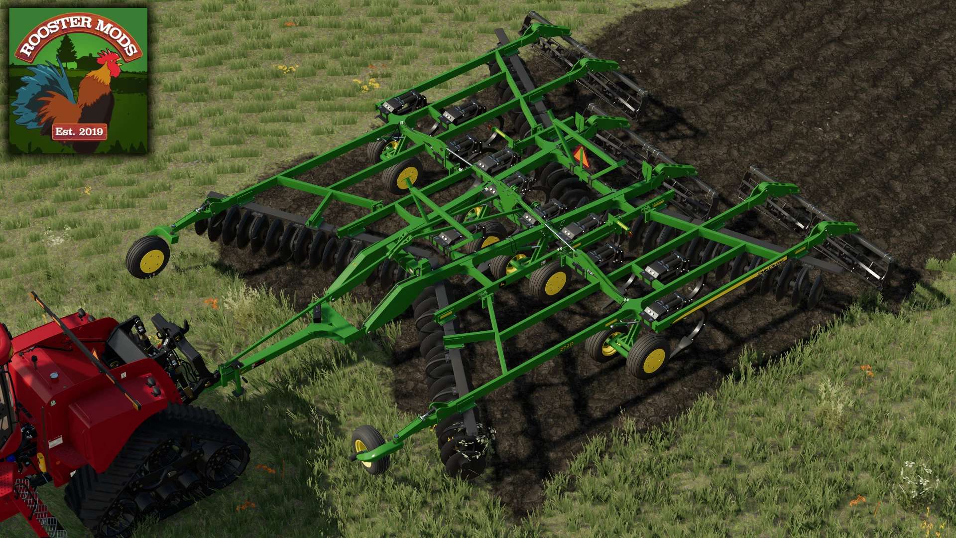 John Deere 2720 11 Shank Disk Ripper V10 Fs22 Mod 2134