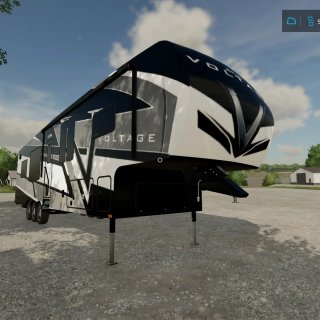 Voltage 5th Wheel Toy Hauler Camper v1.0.0.0 - FS25 / FS22 Mod