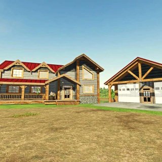 Elk Mountain Ranch House (Color selectable) v1.0.0.3 - FS22 Mod