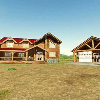 Elk Mountain Ranch House (Color selectable) v1.0.0.3 - FS25 / FS22 Mod