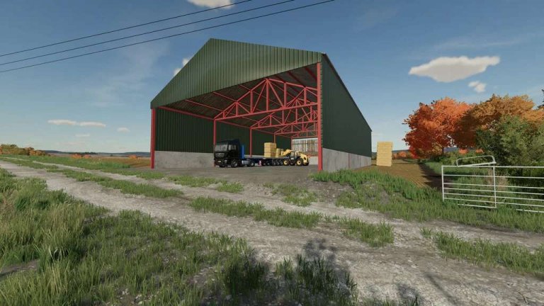 British Bale Shed V1.0 - Fs25   Fs22 Mod