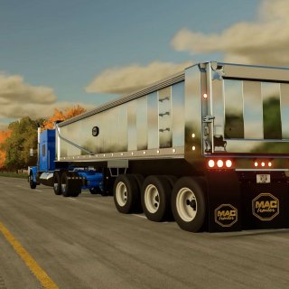 MAC Tri-Axle End Dump Trailer v1.0.0.0 - FS25 / FS22 Mod