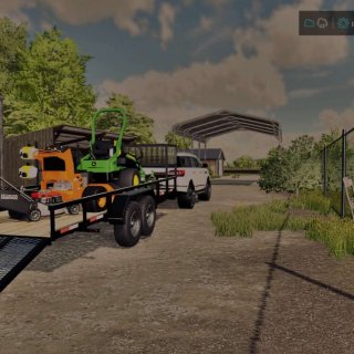 Big Tex 24ft Lawn Care Trailer v1.0.0.0 - FS25 / FS22 Mod