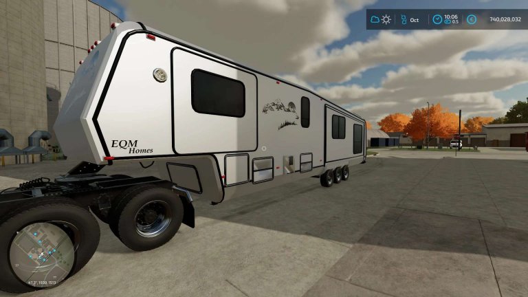 Custom 5th wheel Camper v1.0.0.0 - FS22 Mod