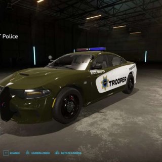 Dodge Charger SRT Hellcat Police Cruiser v1.0 - FS25 / FS22 Mod