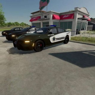 Dodge Charger SRT Hellcat Police Cruiser v1.0 - FS25 / FS22 Mod