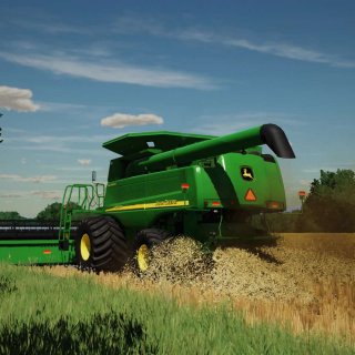 Wheat and Barley Stubble with Tire Tracks v1.0 - FS22 Mod