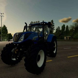 New Holland T7 Damsenfolie V1.0.0.0 - Fs25   Fs22 Mod