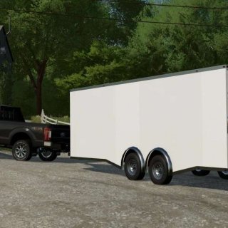 2022 24ft Enclosed Trailer v1.0.0.0 - FS25 / FS22 Mod