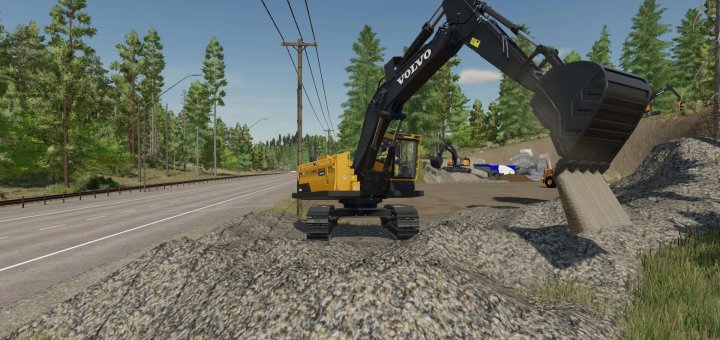 Farming Simulator 22 Forklifts, Excavators mods | FS22 Excavators