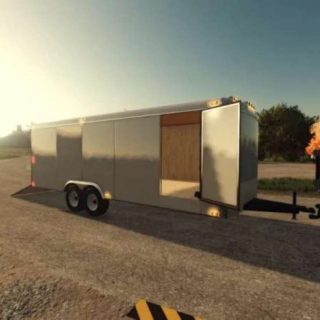 Enclosed Trailer (Skinnable) v1.0.0.0 - FS25 / FS22 Mod