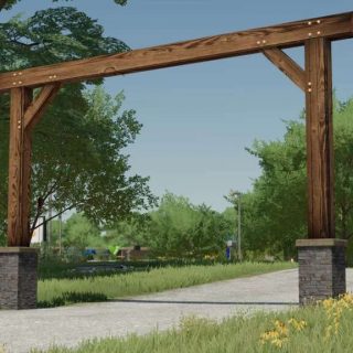 American Ranch Gate Entrance v1.0.0.0 - FS25 / FS22 Mod