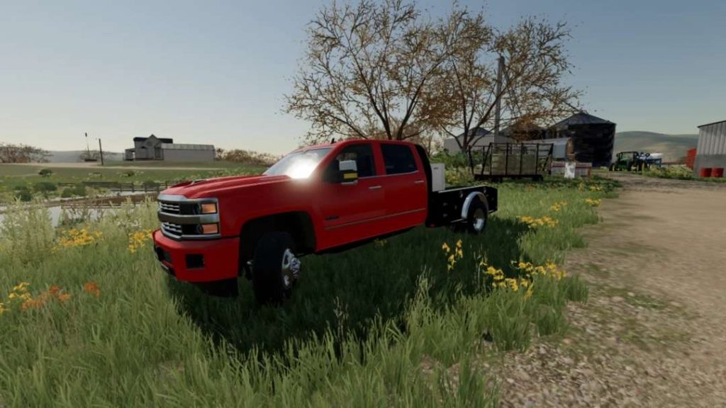 14-18 Chevy 3500 Duramax Flatbed v1.0.0.0 - FS25 / FS22 Mod