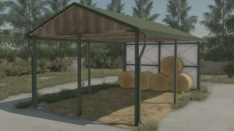 Bale Storage Shed v1.0.0.0 - FS25 / FS22 Mod