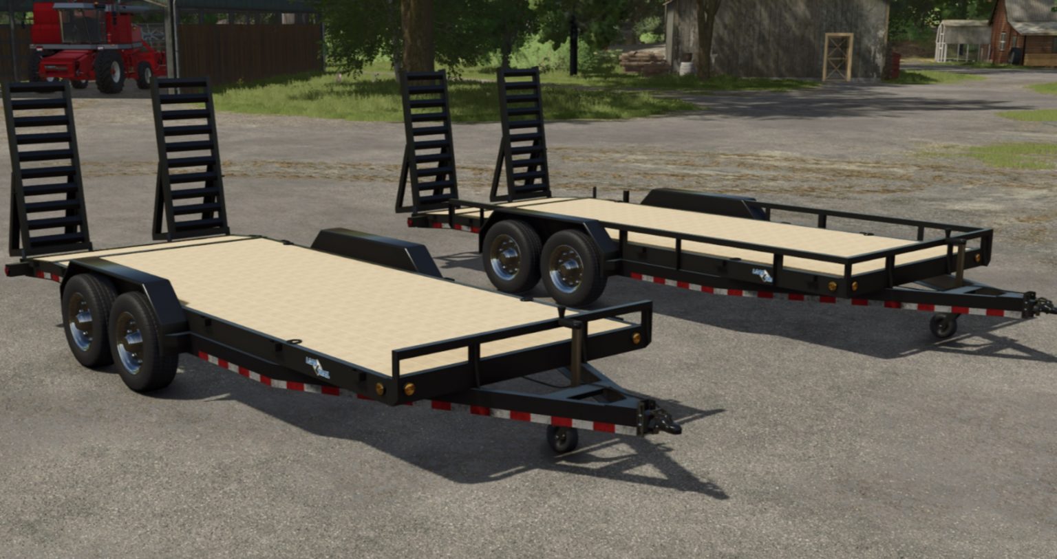 PJ Skid Steer Trailer V1.0.0.0 - FS25 / FS22 Mod