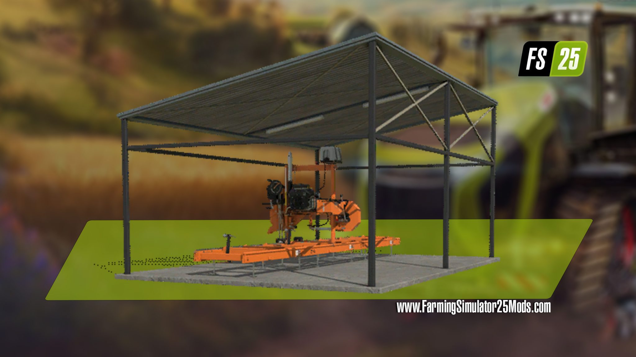 Small fast sawmill V1.0.0.0 - FS25 / FS22 Mod