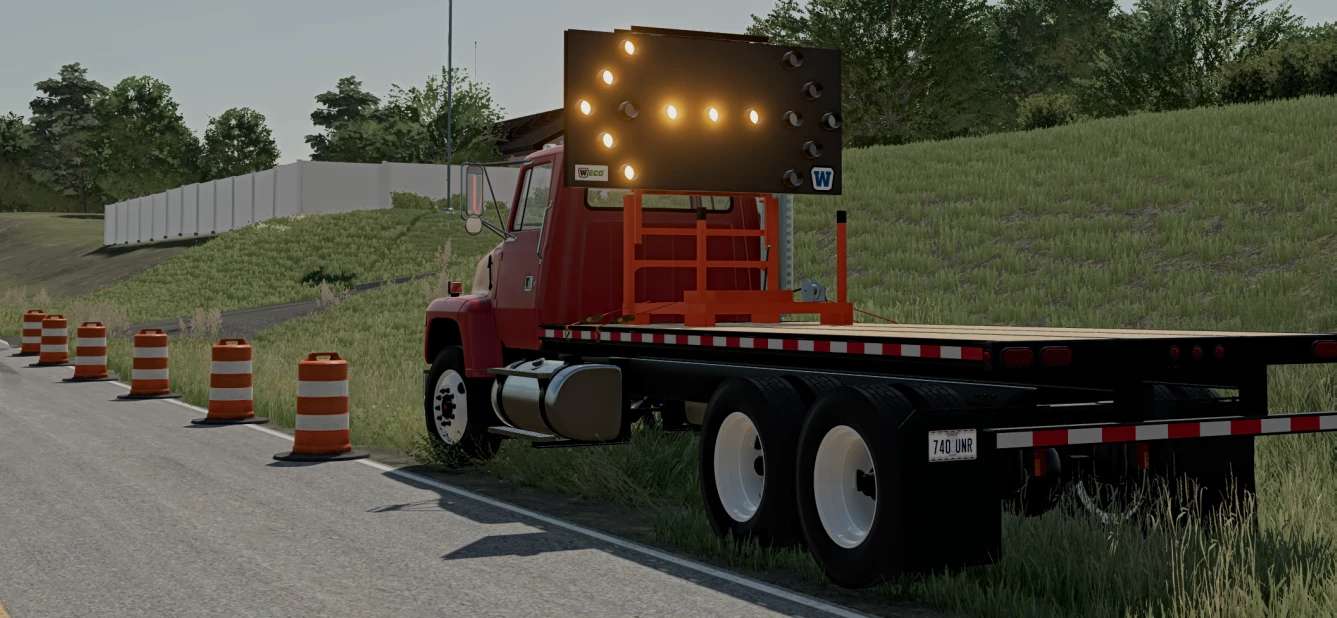 Portable Construction Signs V1 0 0 0 FS25 FS22 Mod Portable Construction Signs V1 0 0 0 FS25 FS22 Mod