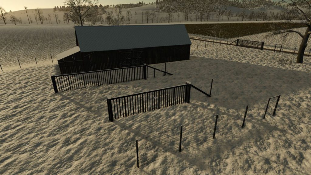 Double Rod Mat Fence Pack V1.0.0.0 - FS25 / FS22 Mod