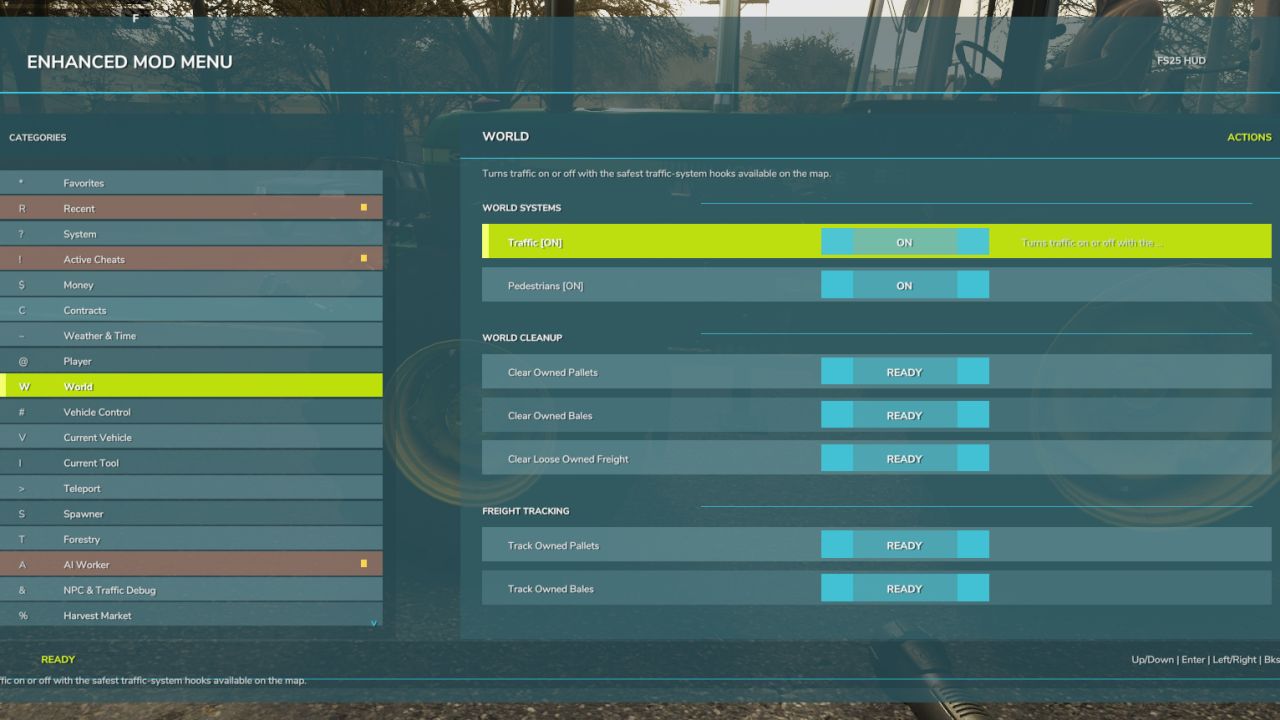 Enhanced Mod / Cheat Menu V1.9.0.0 - FS25 / FS22 Mod